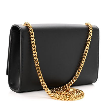 Saint Laurent Calfskin Small Classic Monogram Kate Tassel Satchel Black 3 of 9