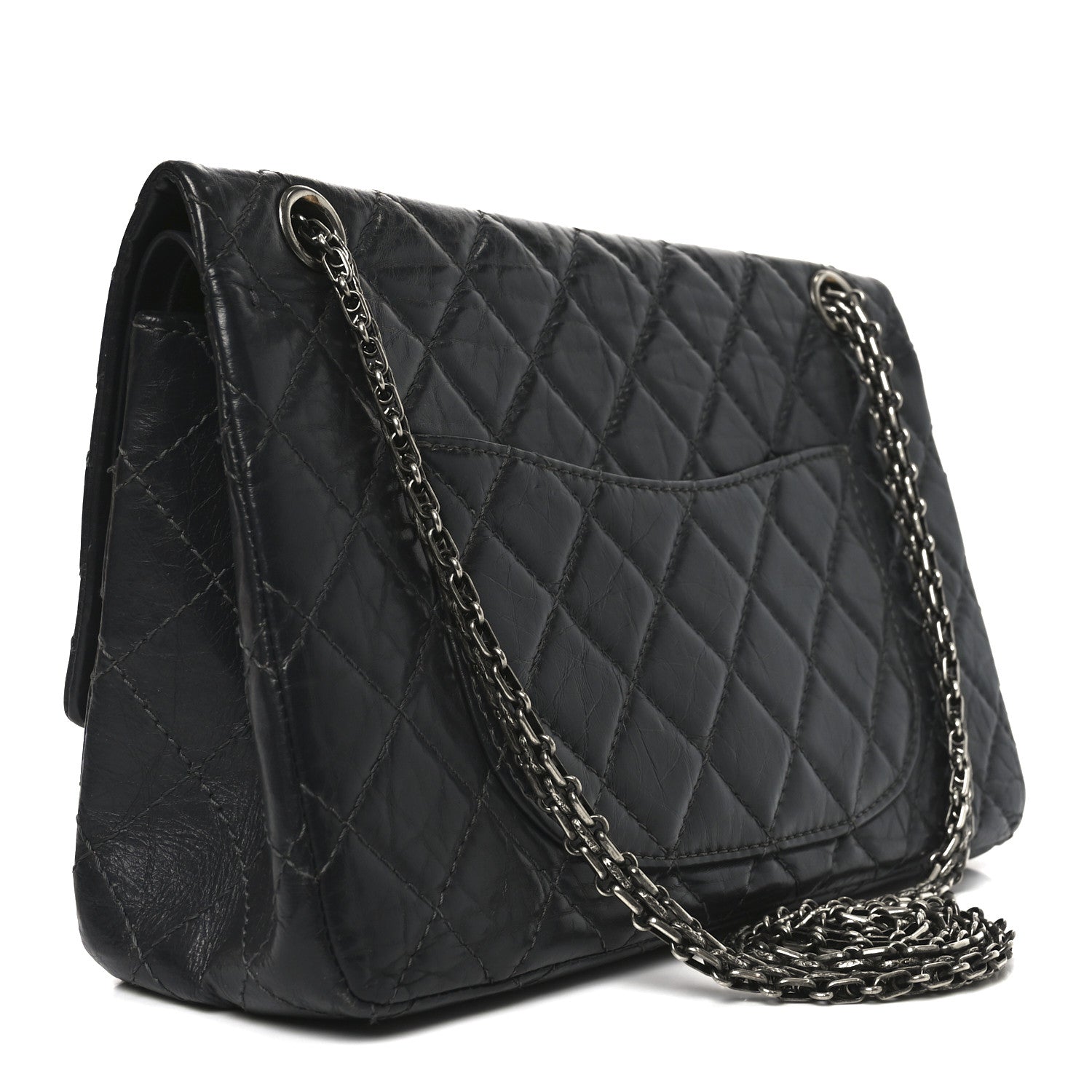 Chanel Aged Calfskin Quilted 2.55 Reissue 226 Flap Grey 3 of 10