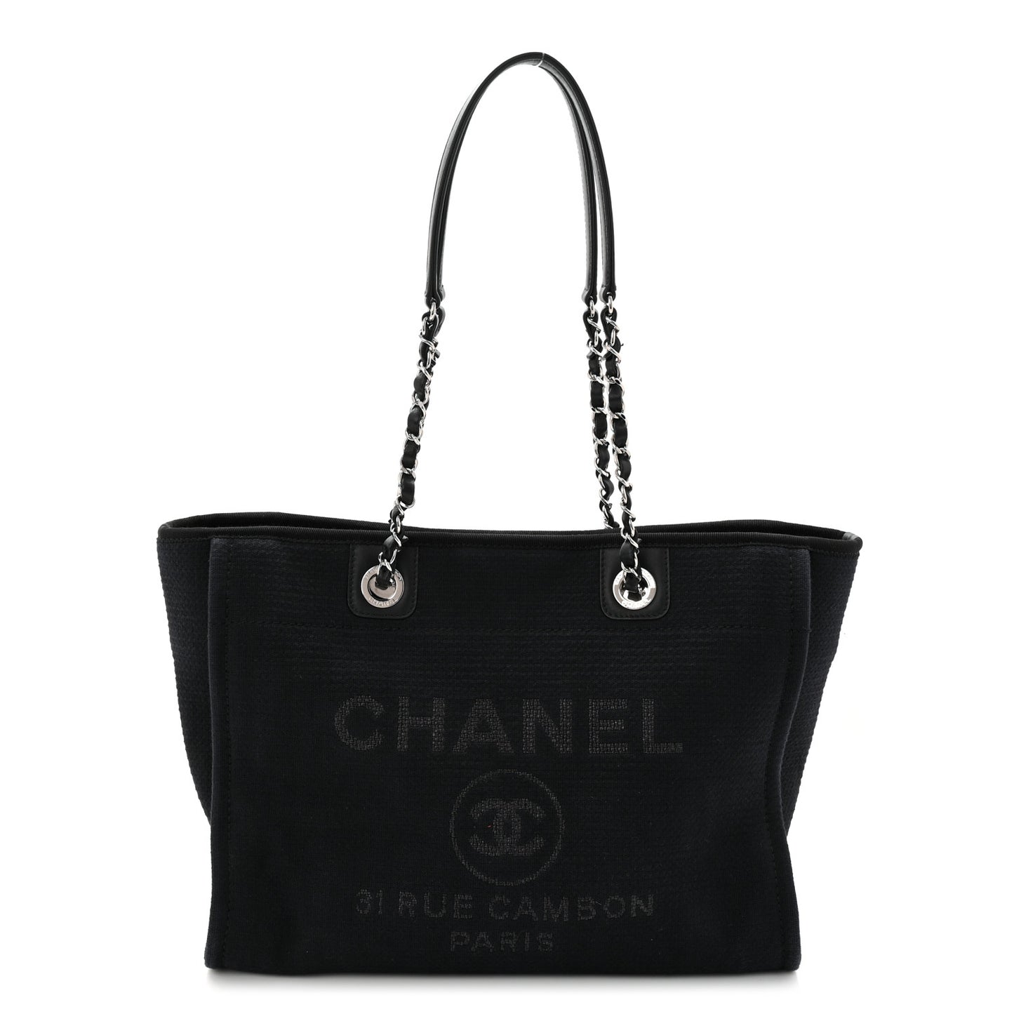 Mixed Fibers Small Deauville Tote Black