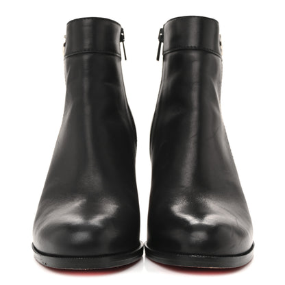 Christian Louboutin Calfskin Janis 85 Booties 38.5 Black 3 of 10