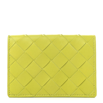 Bottega Veneta Nappa Intrecciato Card Holder Kiwi 1 of 6