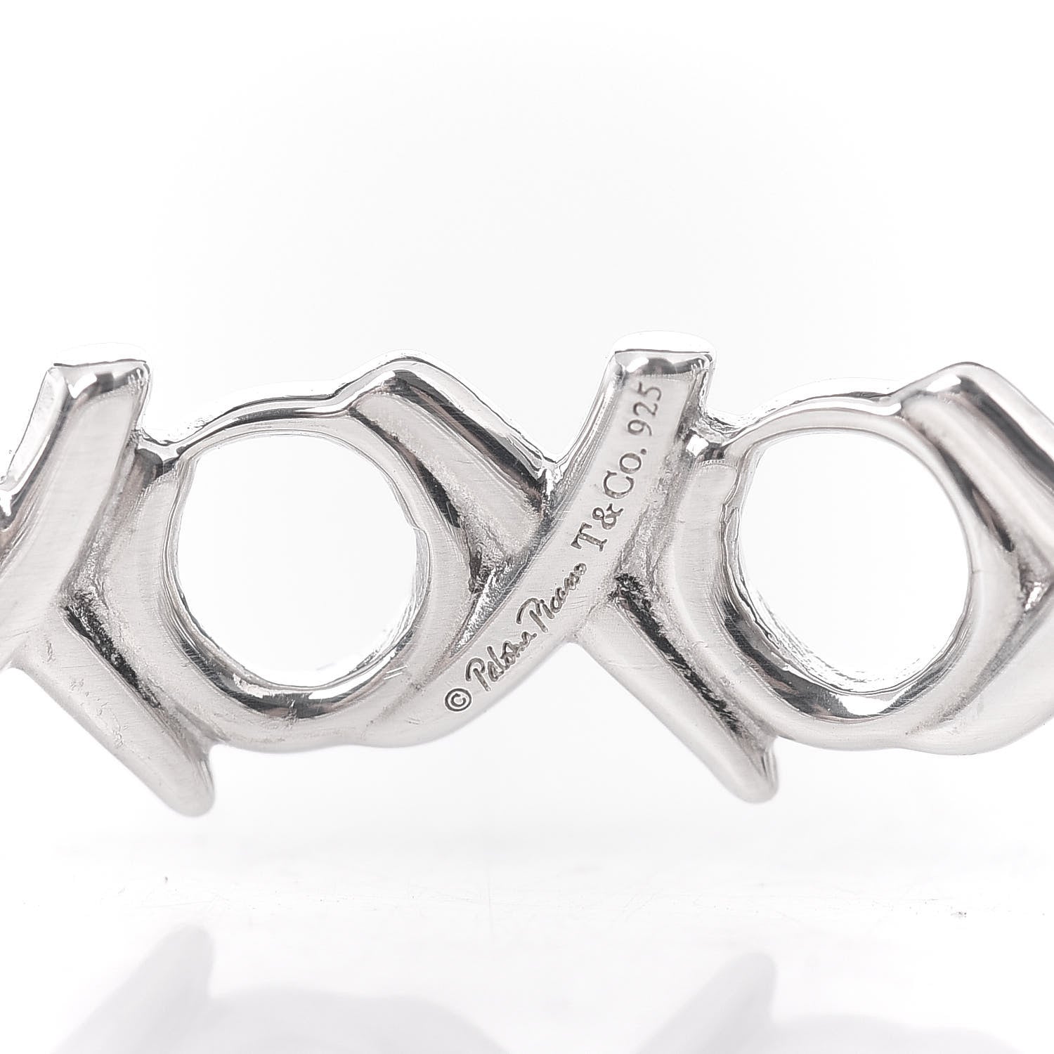 Tiffany Sterling Silver Paloma Picasso Love & Kisses Bangle Bracelet 4 of 4