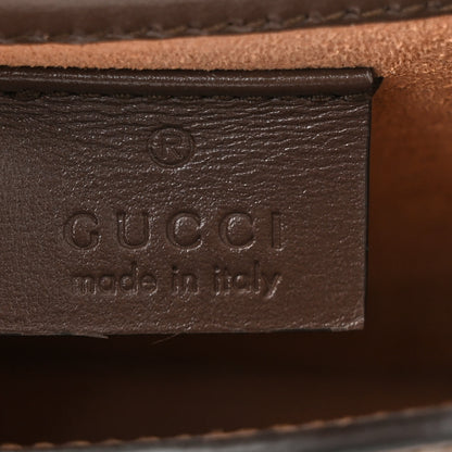 Gucci Boarded Plutone Calfskin Mini Horsebit 1955 Crossbody Bag New Acero 6 of 11