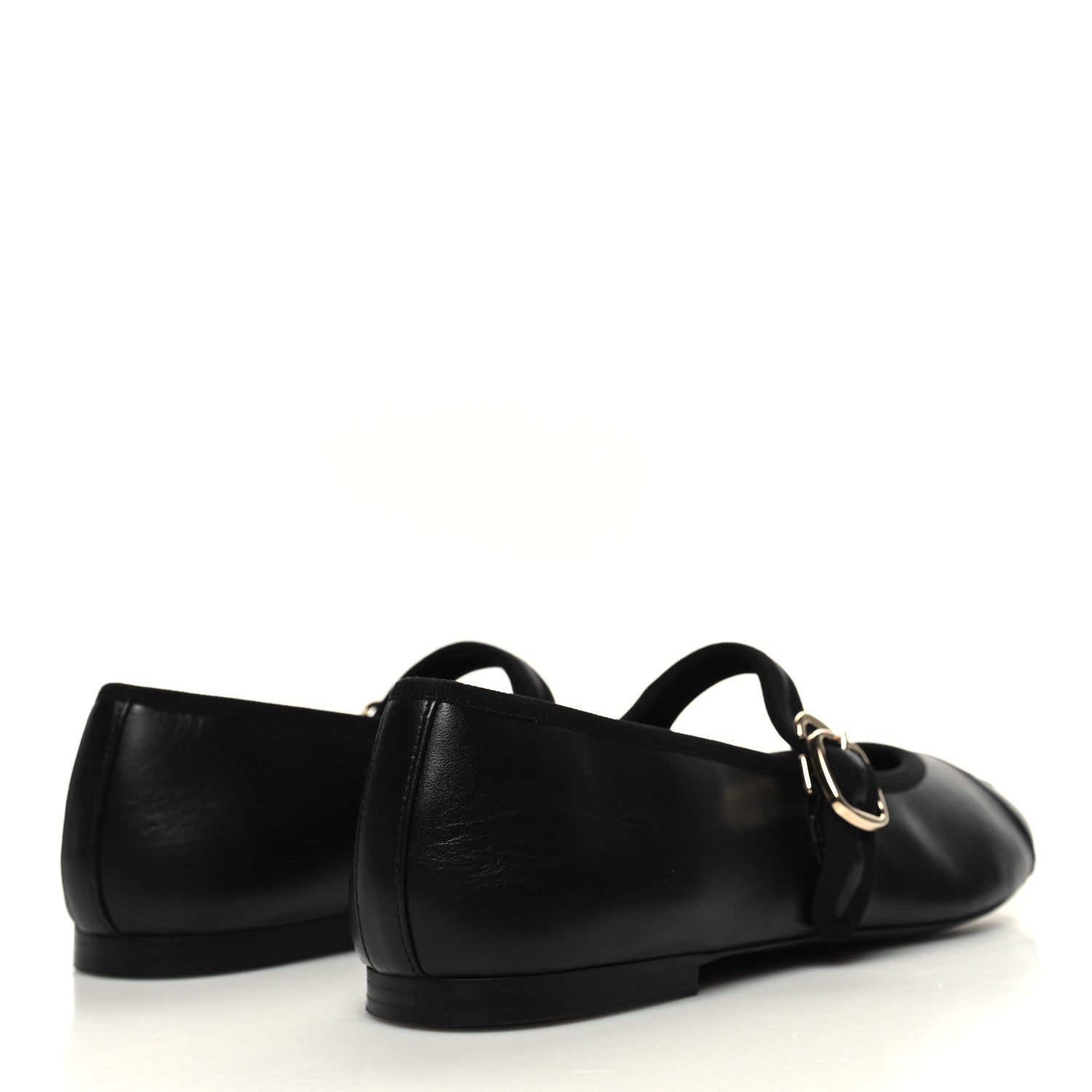 Chanel Lambskin Mary Jane Flats 38 Black 3 of 9