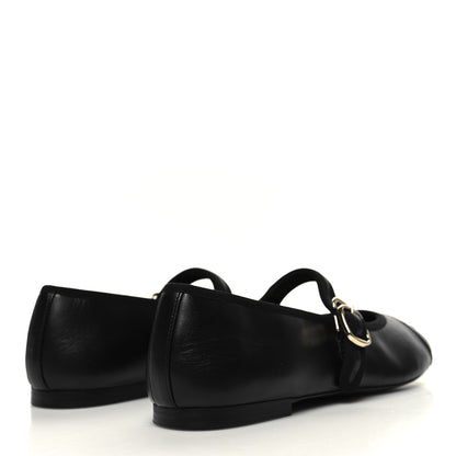 Chanel Lambskin Mary Jane Flats 38 Black 3 of 9
