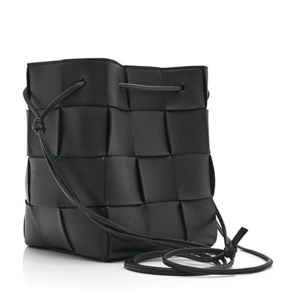Bottega Veneta Nappa Maxi Intrecciato Cassette Bucket Bag Black 3 of 11