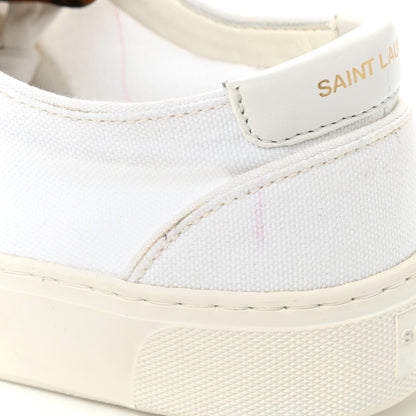 Saint Laurent Canvas Venice Sneakers 39 White 9 of 10