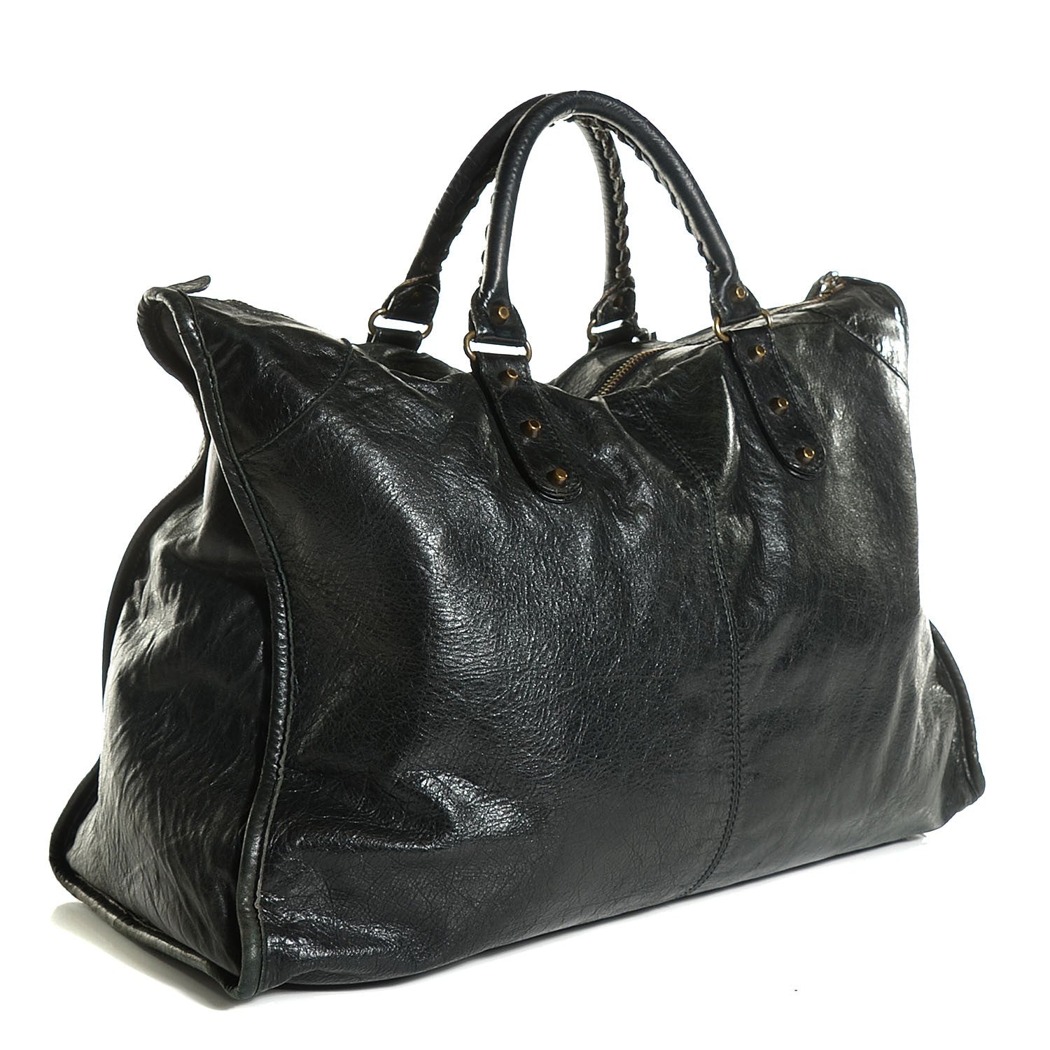 Balenciaga Chevre Classic Hardware Weekender Black 3 of 12