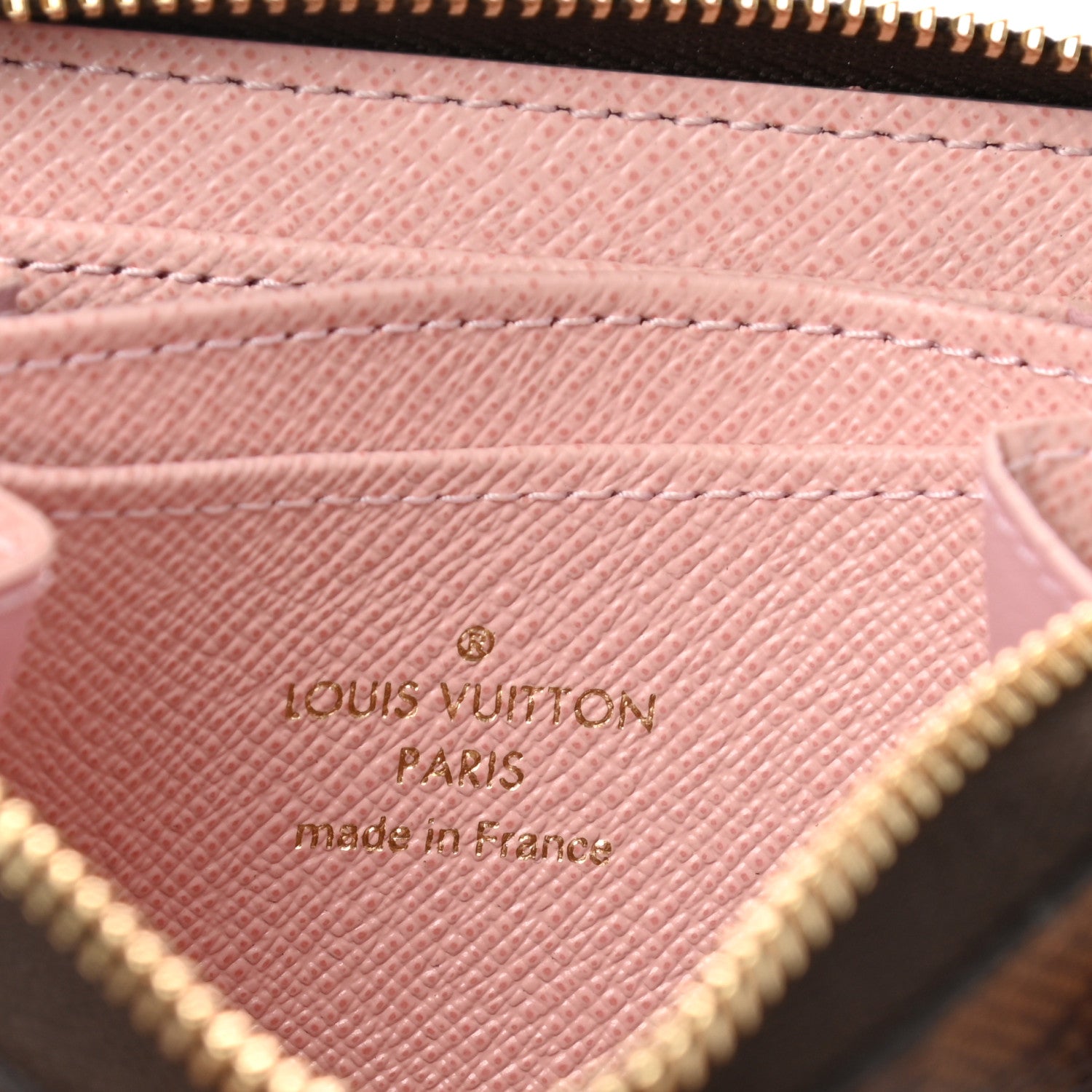 Louis Vuitton Damier Ebene Zippy Coin Purse Rose Ballerine 6 of 6
