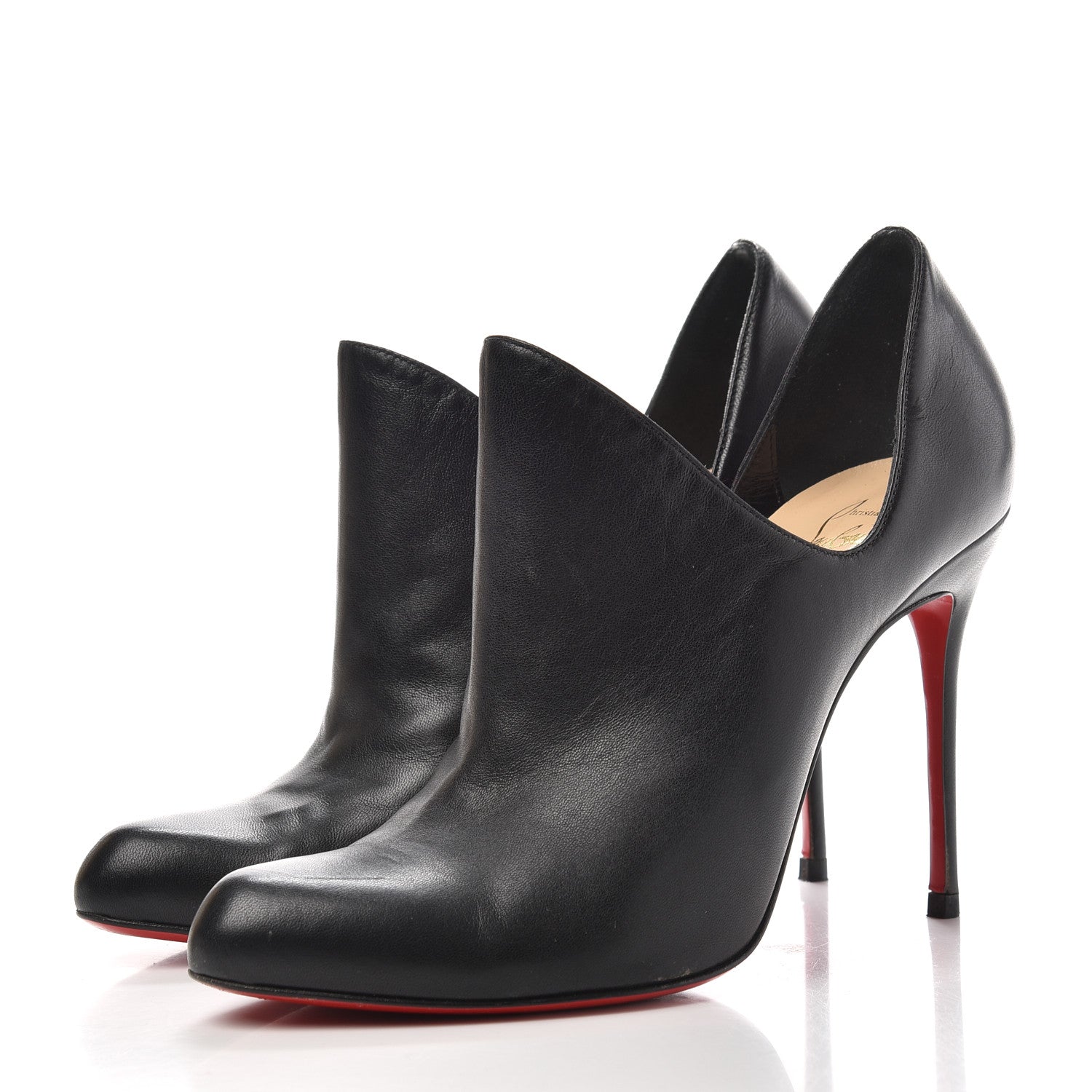 Christian Louboutin Nappa Dugueclina 100 Ankle Booties 37 Black 3 of 10