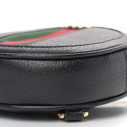 Gucci Grained Calfskin Web Mini Ophidia Round Backpack Black 8 of 10