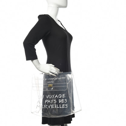 Hermes Vinyl Souvenir De L'Exposition Kelly Transparent 2 of 9