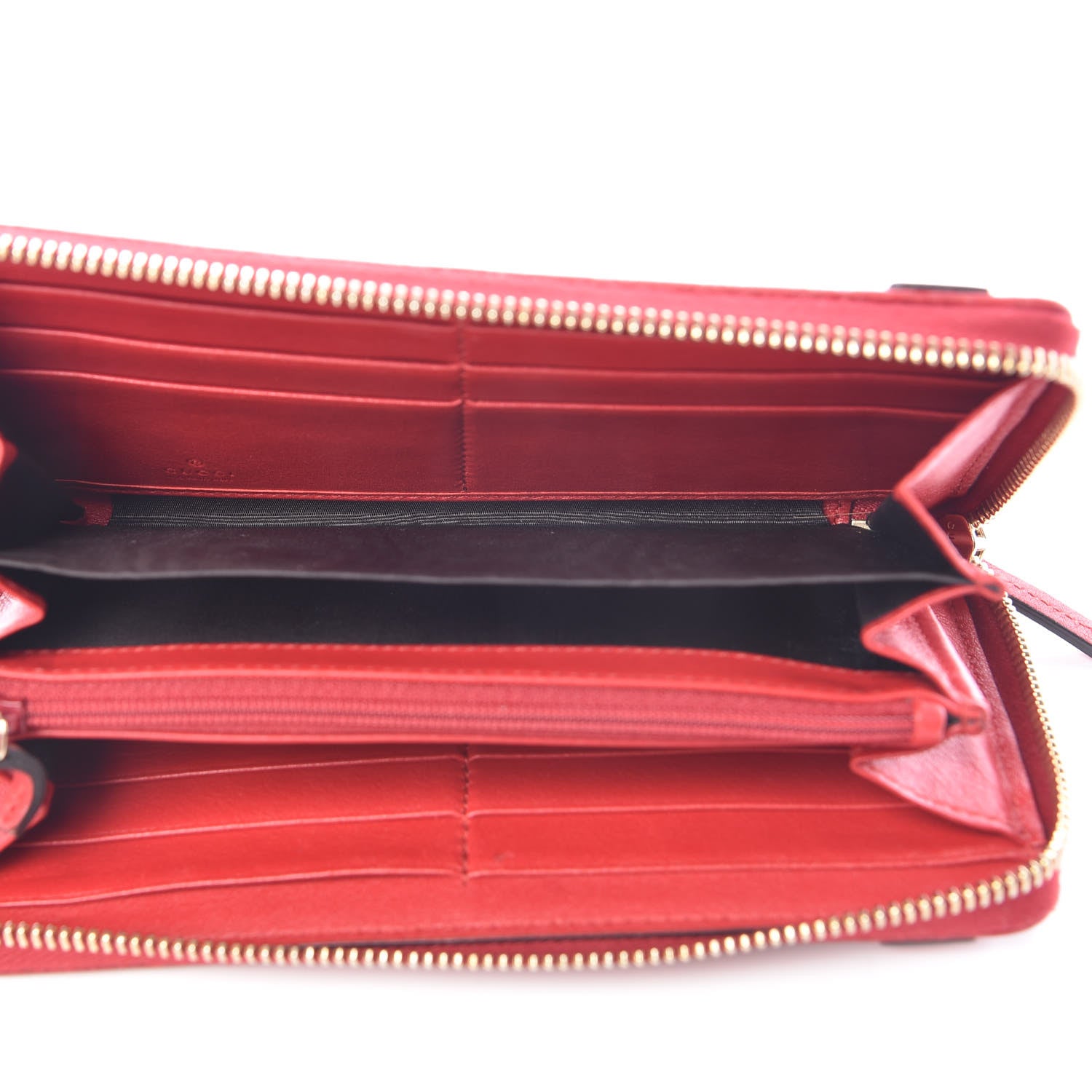Gucci Microguccissima Nice Zip Around Wallet Red 5 of 8