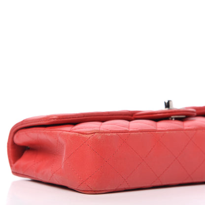 Chanel Lambskin Quilted East West Flap Red 6 of 10