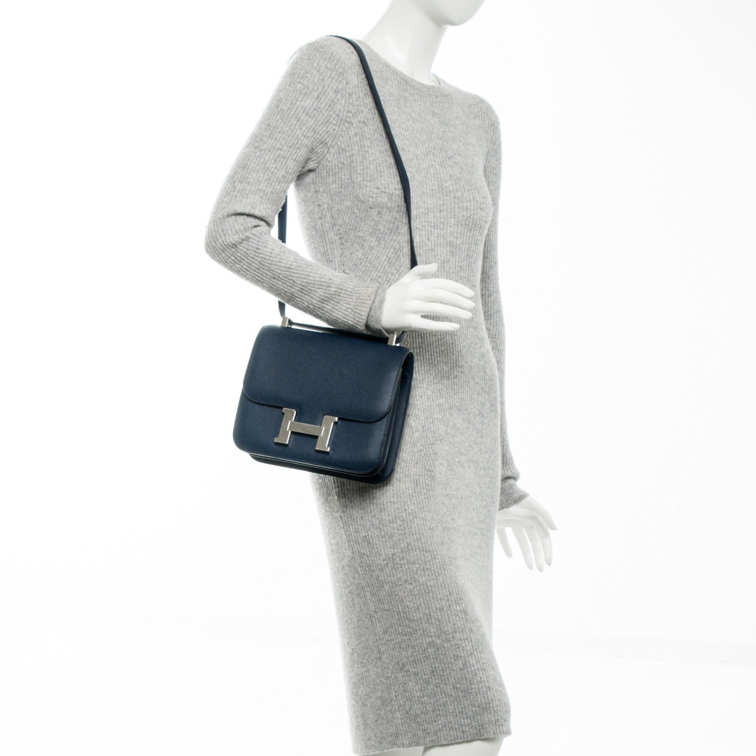 Hermes Epsom Constance 24 Bleu Saphir 2 of 6