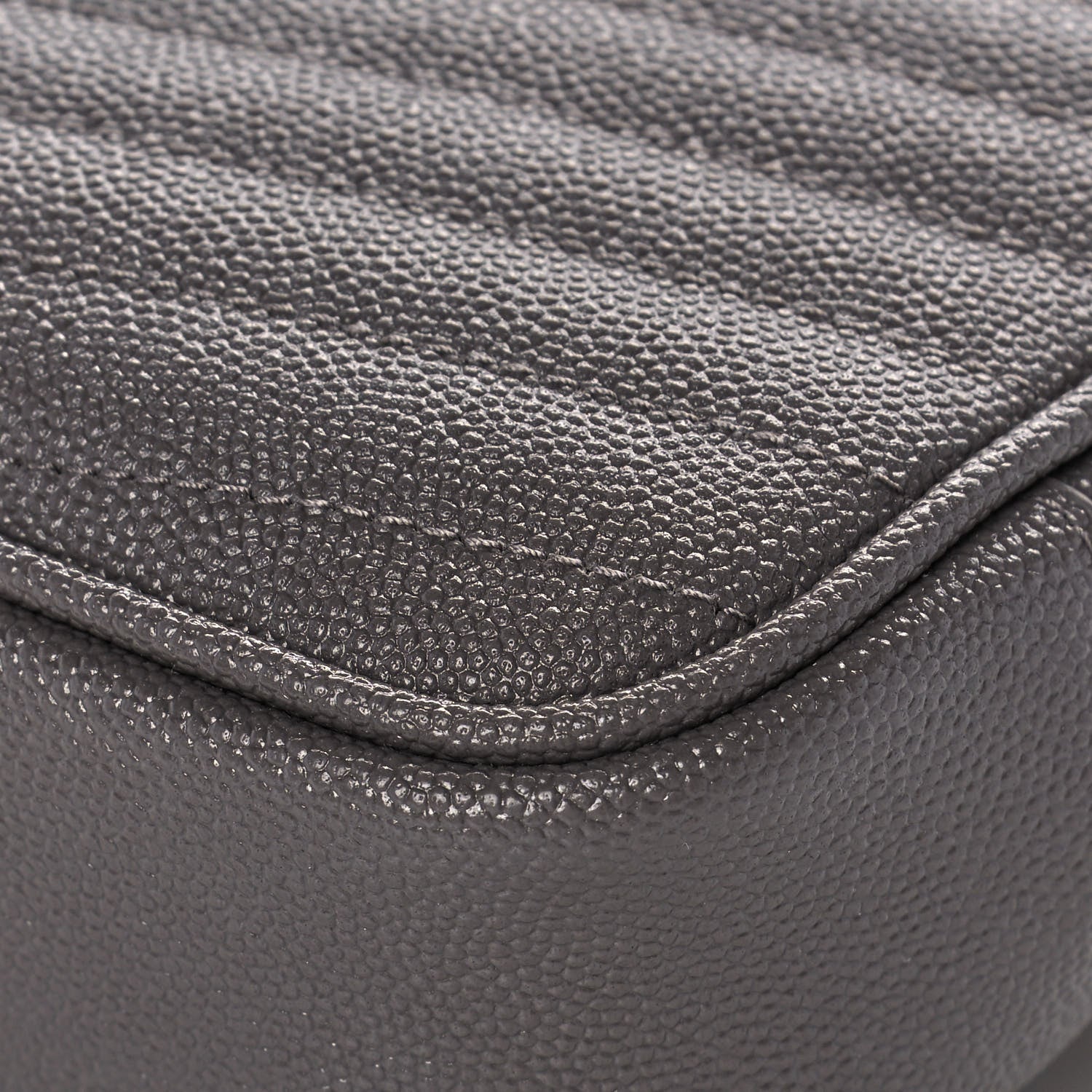 Saint Laurent Grain De Poudre Matelasse Monogram Mini Lou Camera Bag Fog 10 of 13