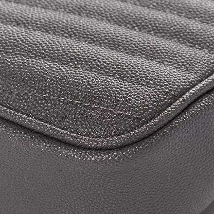 Saint Laurent Grain De Poudre Matelasse Monogram Mini Lou Camera Bag Fog 10 of 13