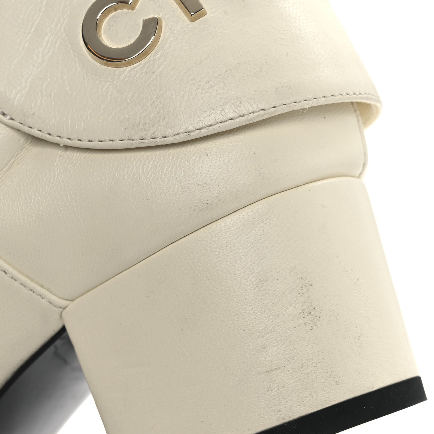 Lambskin Velvet Cap Toe Short Ankle Boots 37.5 White