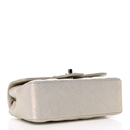 Chanel Iridescent Lambskin Quilted Mini Rectangular Flap Ivory 4 of 12