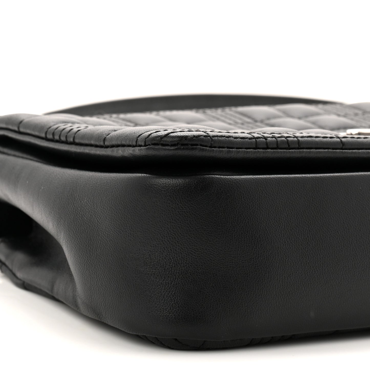 Lambskin Quilted Small Lola Bag Black