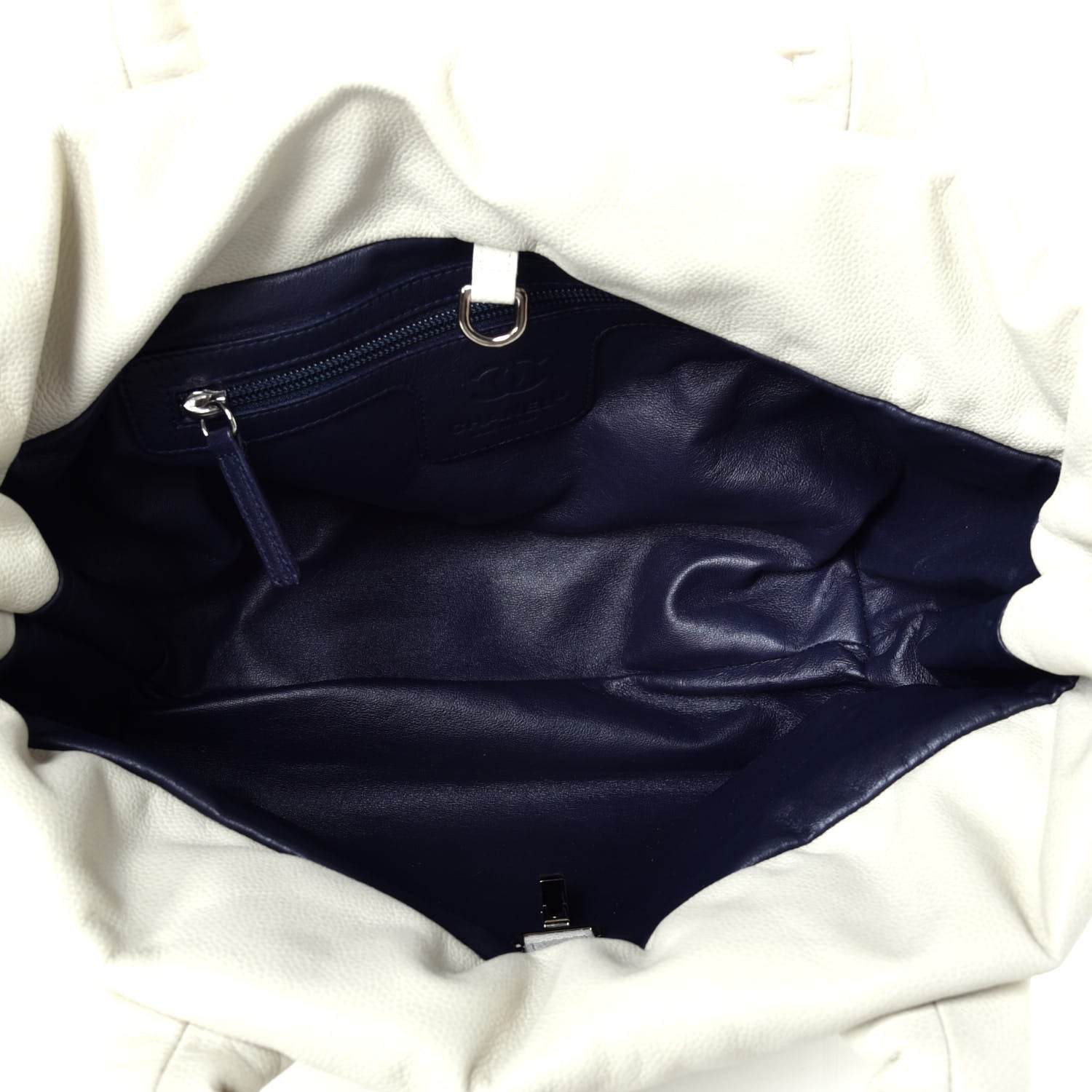 Chanel Caviar Quilted Small Coco Cocoon Tote Dark White 5 of 9