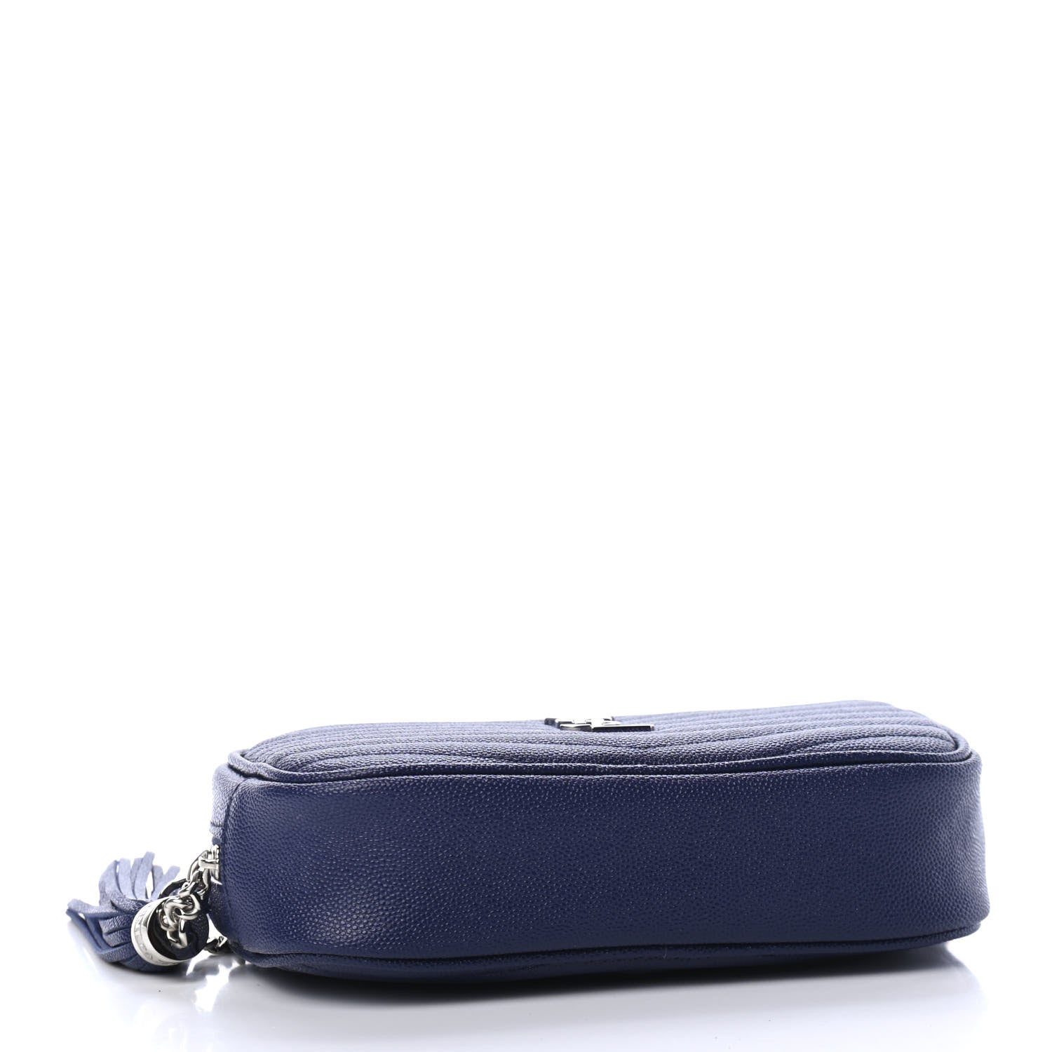 Saint Laurent Grain De Poudre Matelasse Monogram Mini Lou Camera Bag Denim 3 of 4
