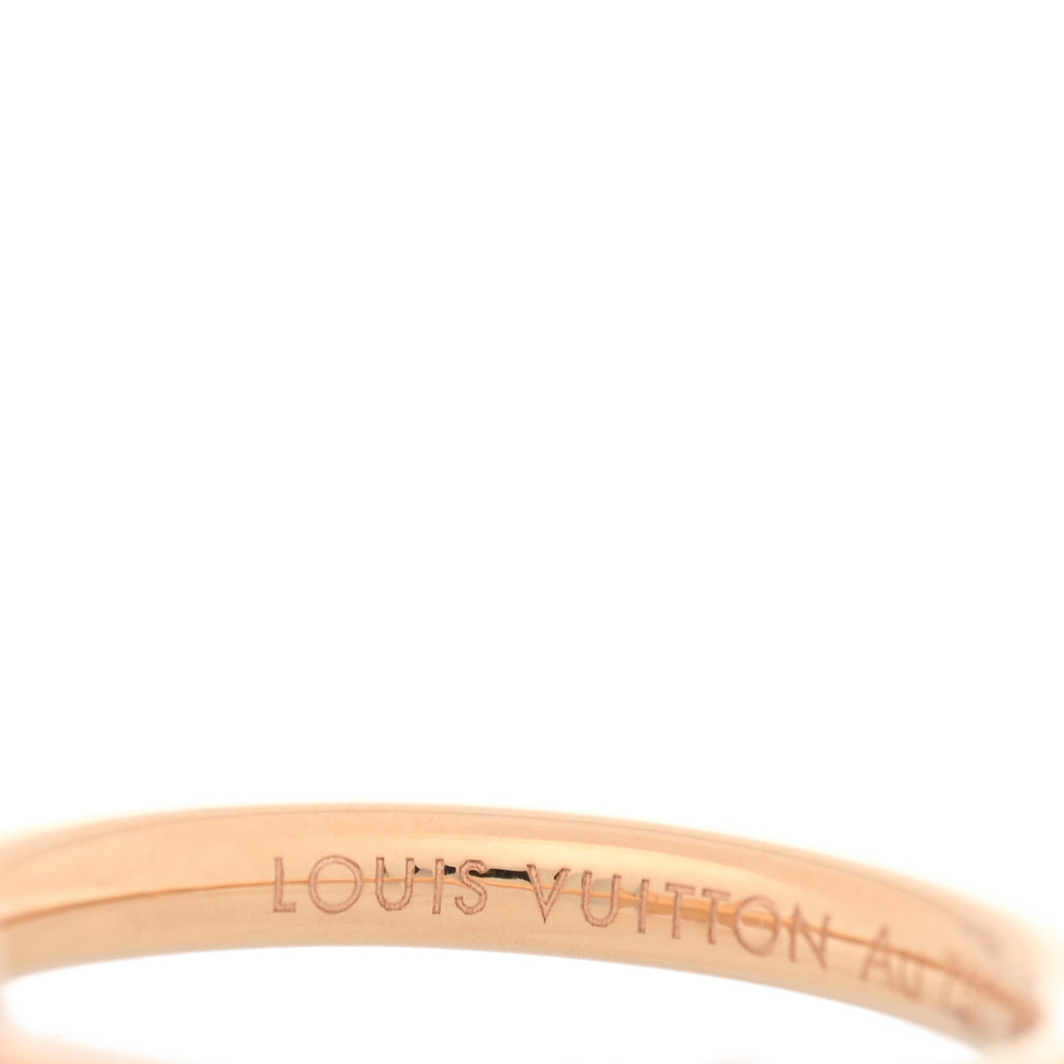 Louis Vuitton 18K Pink Gold Diamond Pink Opal Color Blossom Pave Ring 49 5 4 of 4