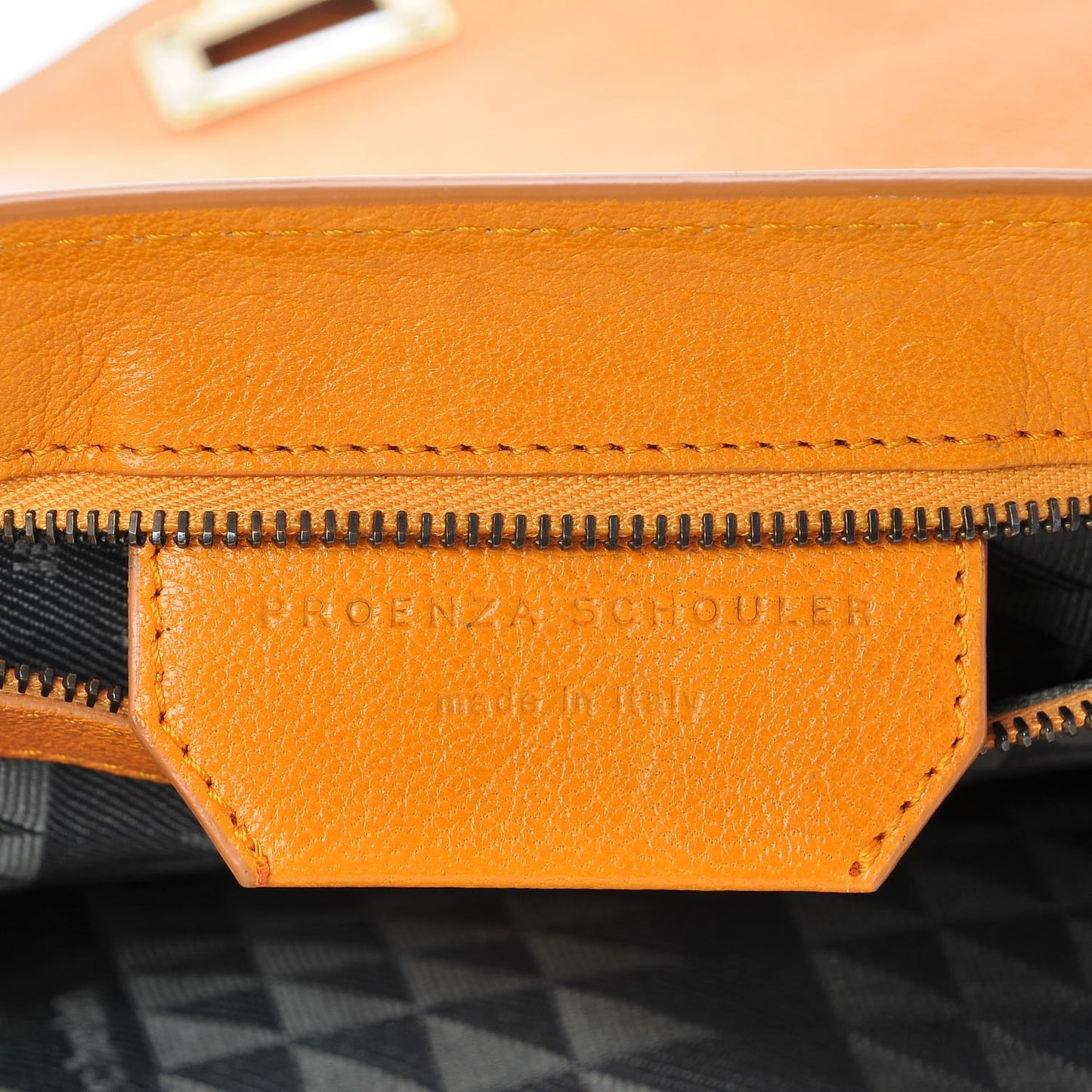 Lambskin Medium PS1 Satchel Saffron