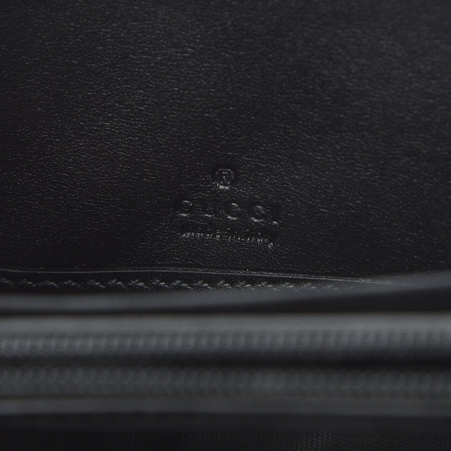 GG Supreme Monogram Selleria Calfskin Zip Around Wallet Beige Ebony Black