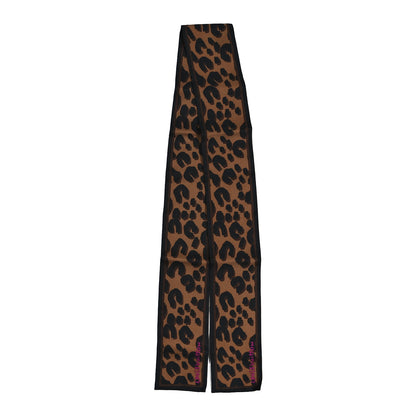 Louis Vuitton Silk Leopard Bandeau Scarf Marron 2 of 4