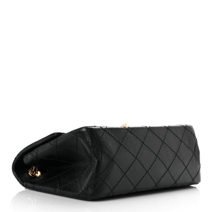 Chanel Aged Calfskin Quilted 2.55 Reissue Mini Flap Black 4 of 11