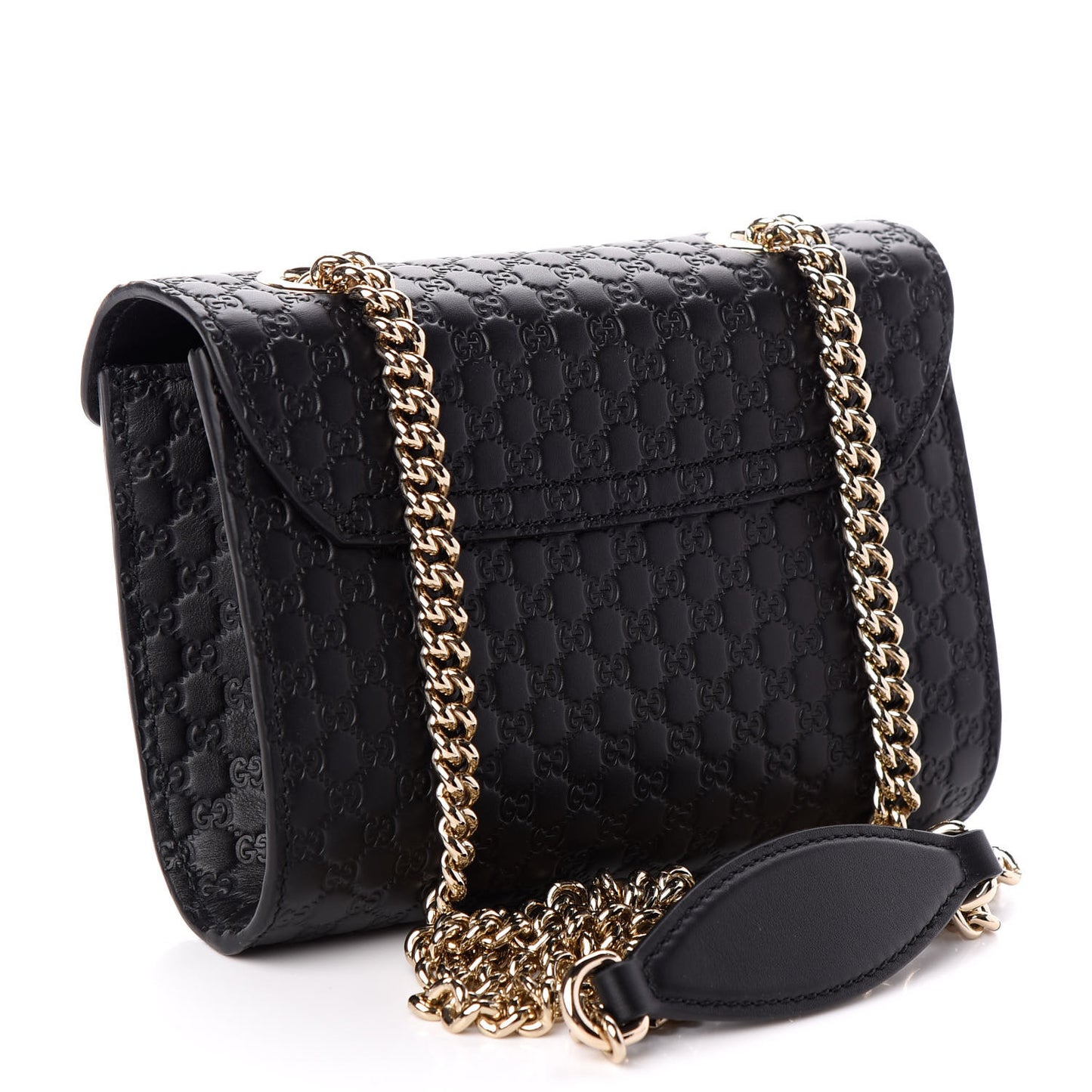 Microguccissima Mini Emily Shoulder Bag Black