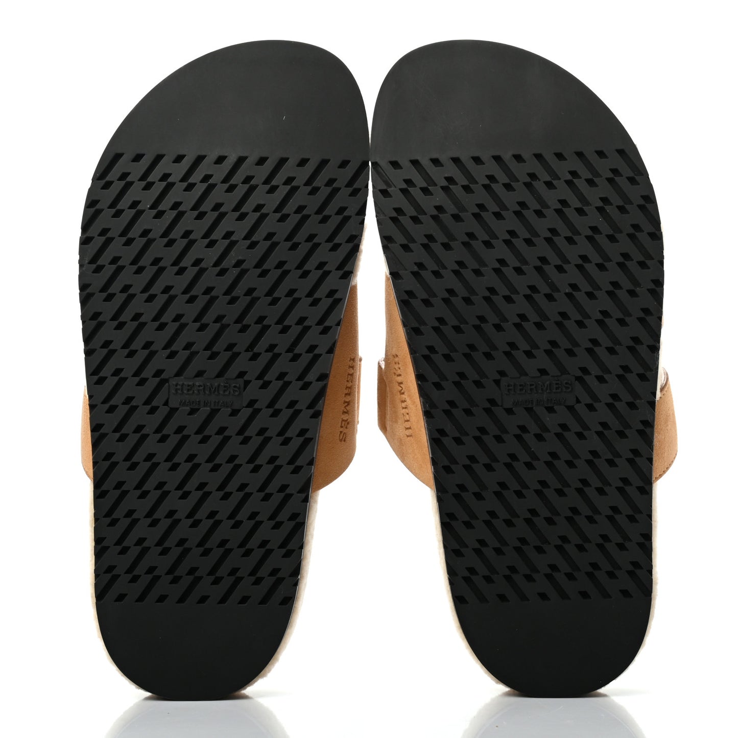 Suede Goatskin Woolskin Womens Chypre Sandals 37 Golden Beige