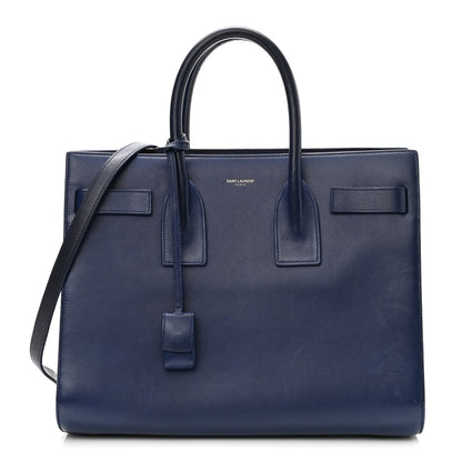 Saint Laurent Calfskin Small Sac De Jour Marine 1 of 14