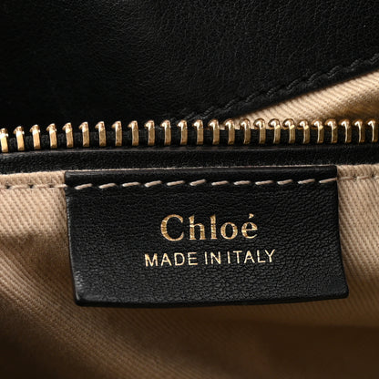 Chloe Suede Calfskin Medium Faye Backpack Black 6 of 14