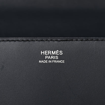Hermes Sombrero Hunter Cowhide Etriviere II Meeting 38 Briefcase Black 6 of 20