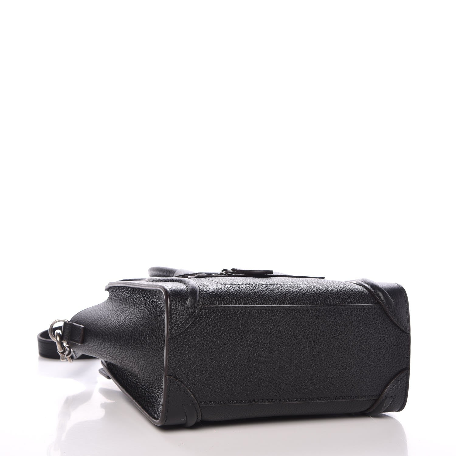 Celine Drummed Calfskin Nano Luggage Black 5 of 8