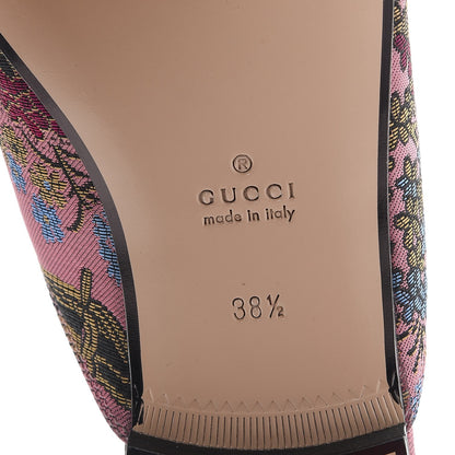 Gucci X DISNEY Jacquard Japanese Donald Duck Womens Princetown Slippers 38.5 Pink Black 6 of 10
