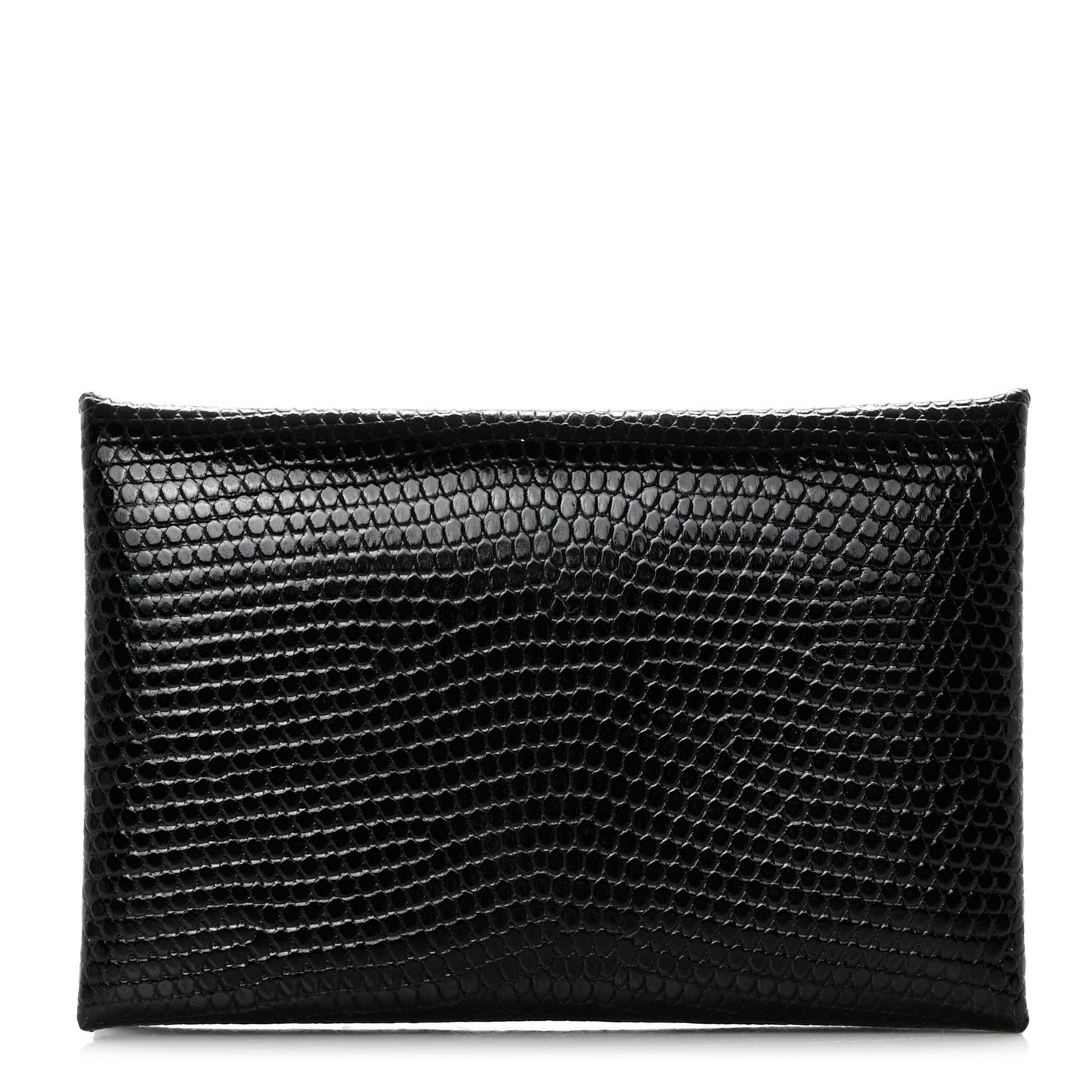 Lizard Calvi Card Case Black