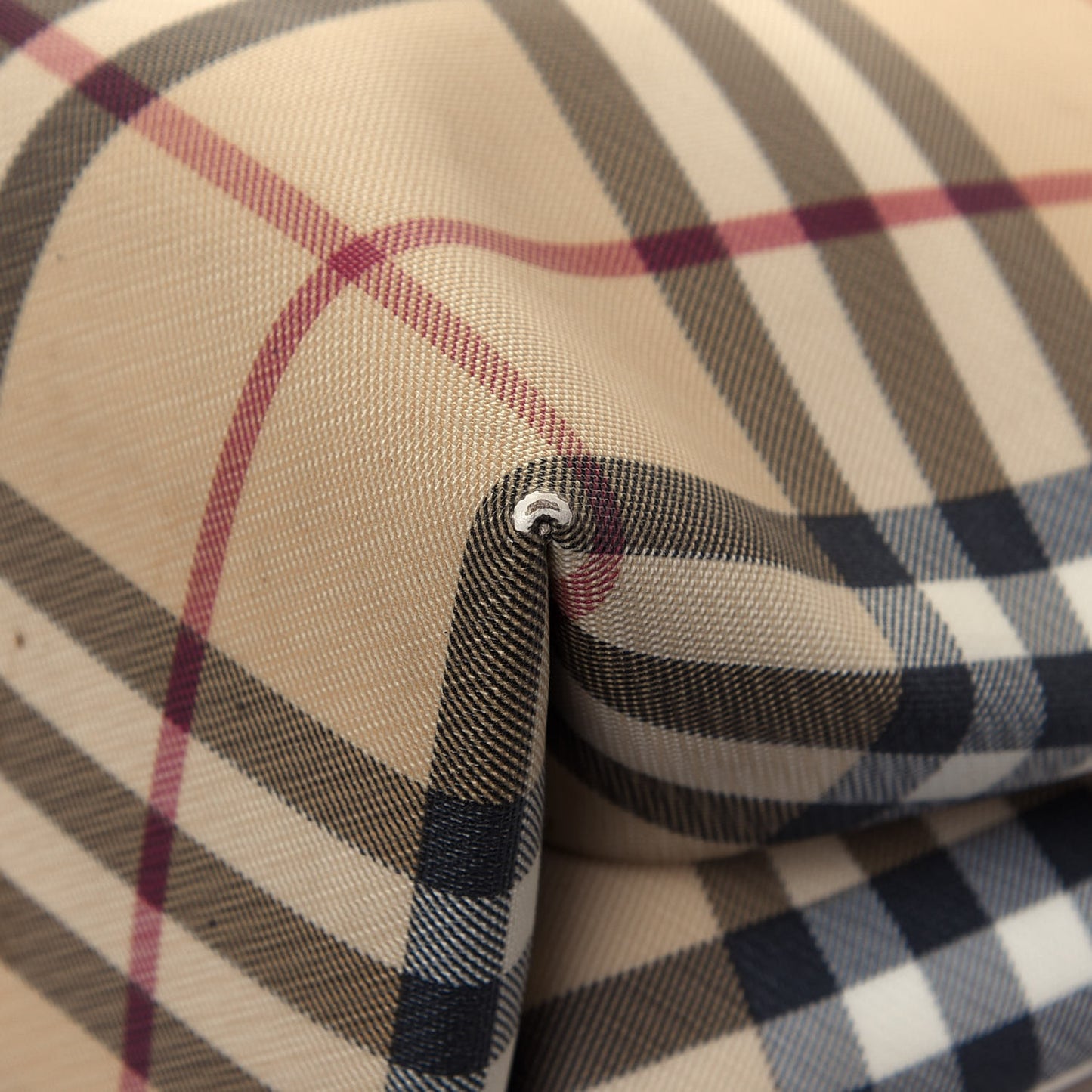 House Check Tote Black