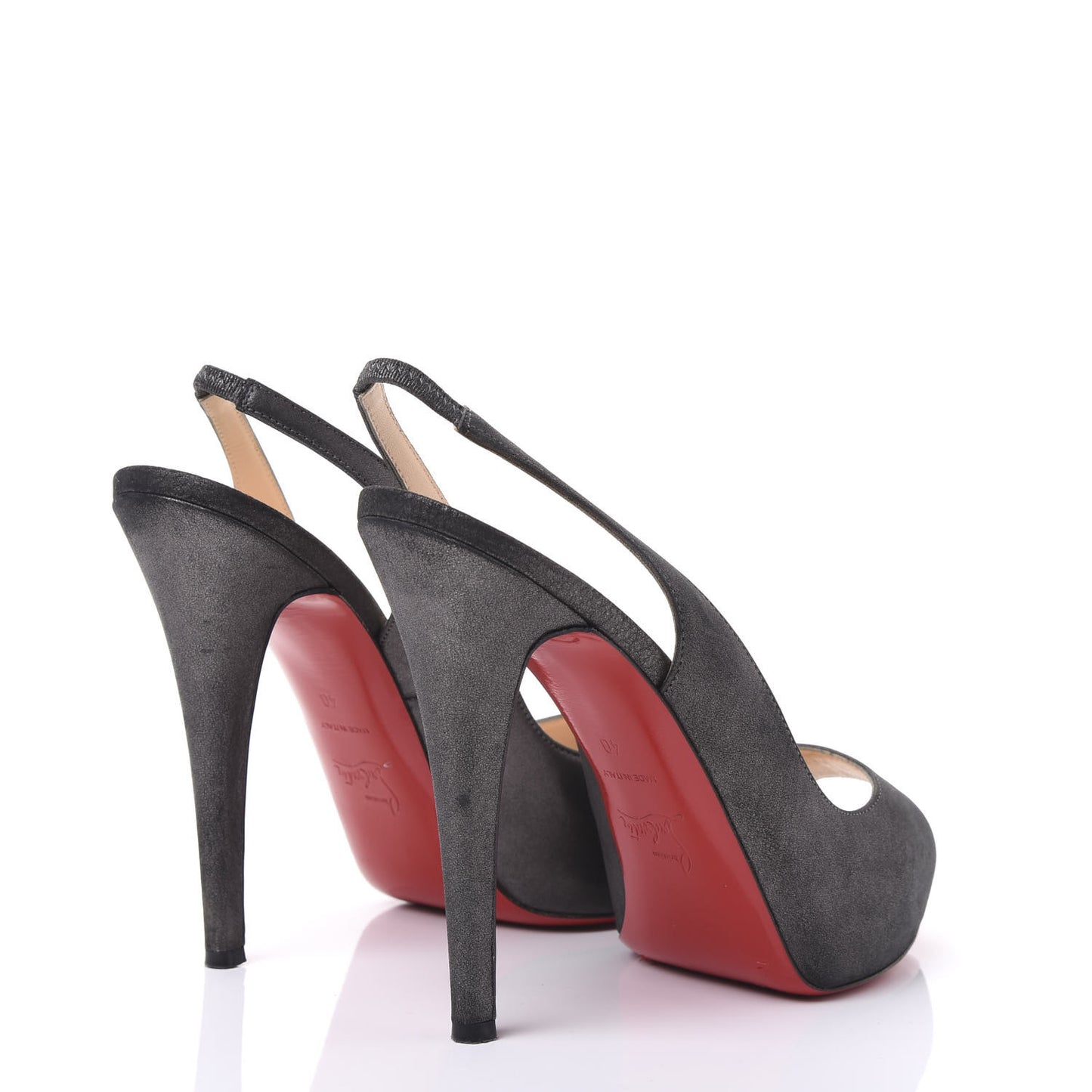 Calf Laminato No Prive 120 Pumps 40 Anthracite