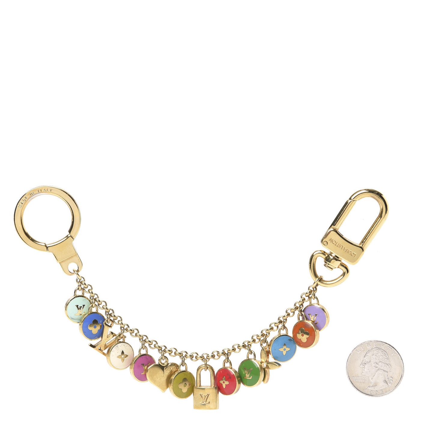 Pastilles Key Chain Bag Charm Multicolor