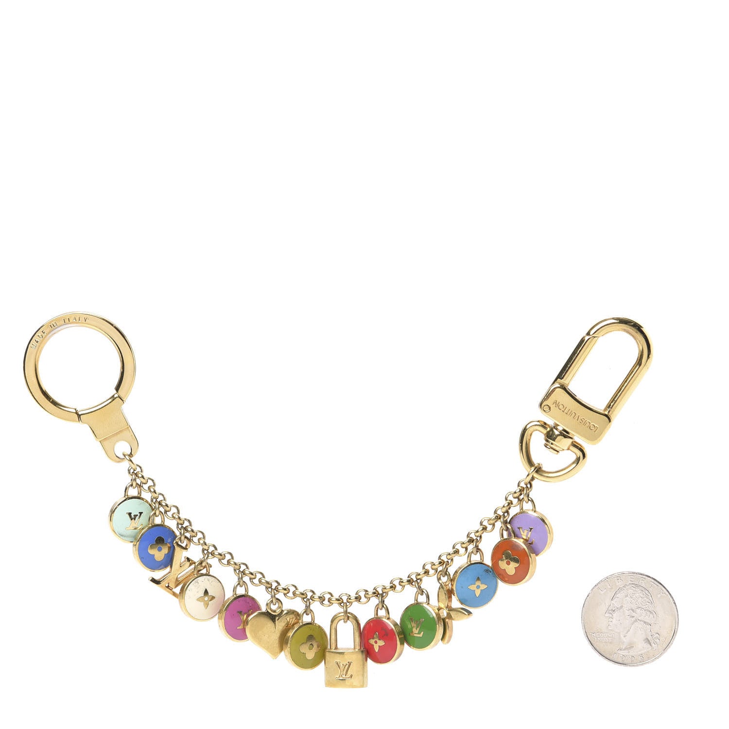 Louis Vuitton Pastilles Key Chain Bag Charm Multicolor 2 of 4