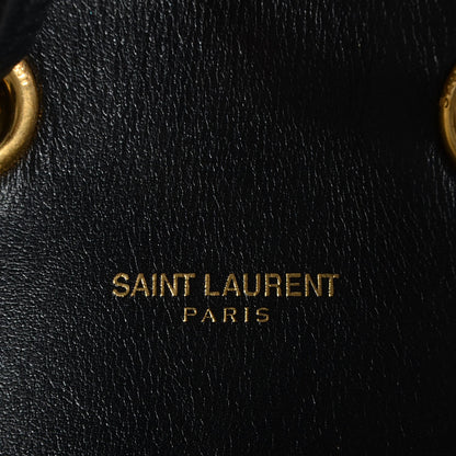 Saint Laurent Calfskin Large Emmanuelle Bucket Bag Black 8 of 8