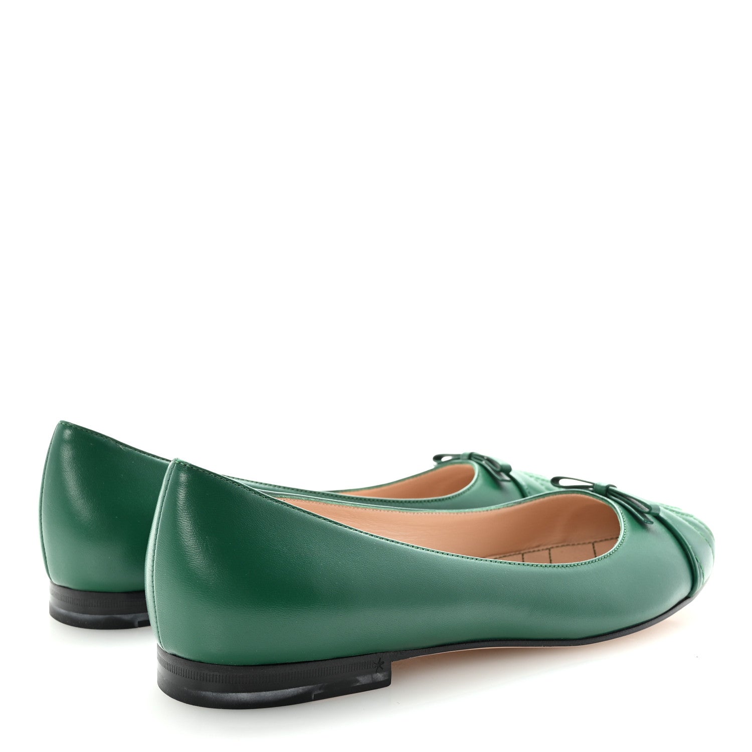 Gucci Double G Ballet Flats 39.5 Green 5 of 10