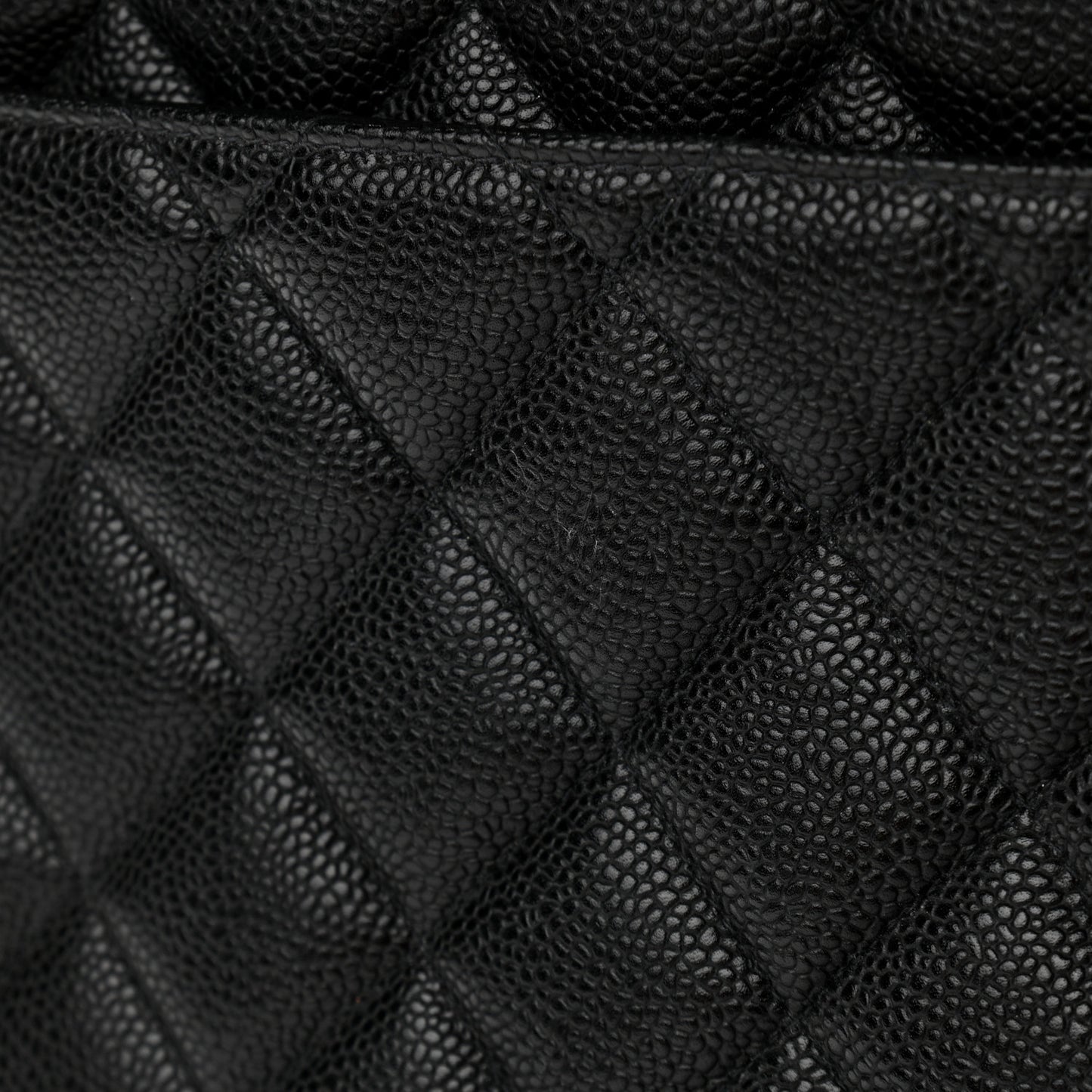 Caviar Quilted Medallion Tote Black