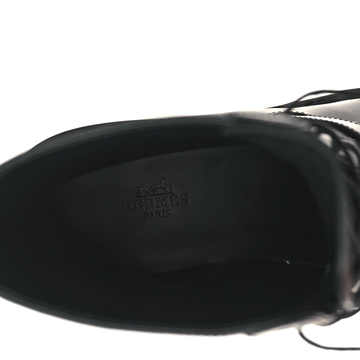 Glossed Calfskin Funk Ankle Boots 39.5 Black
