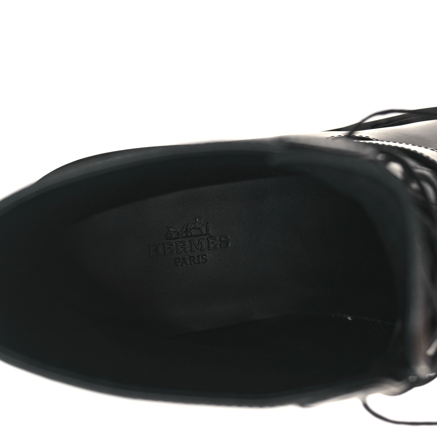 Hermes Glossed Calfskin Funk Ankle Boots 39.5 Black 7 of 9