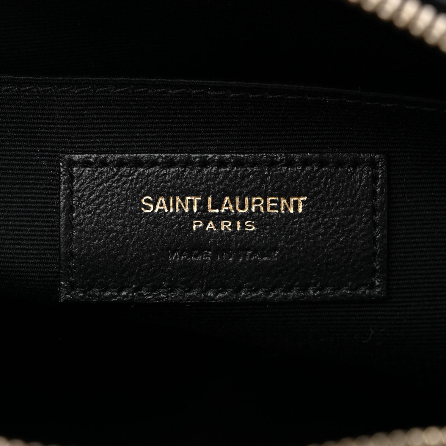 Saint Laurent Calfskin Matelasse Monogram Lou Camera Bag Black 6 of 10