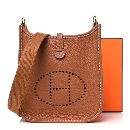 Hermes Taurillon Clemence Evelyne TPM Gold 11 of 11